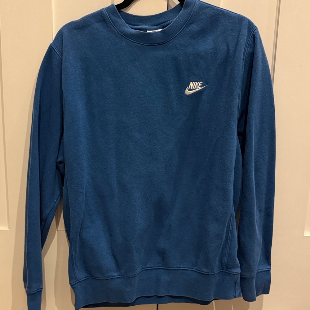 Nike Men's Classic Blue Crewneck Sweater